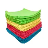 Microfiber cleaning cloths in different colors