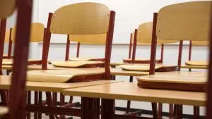 Chairs on top of desk at school: how to clean a school properly